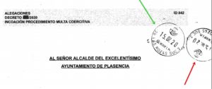 Correo administrativo sellado correos