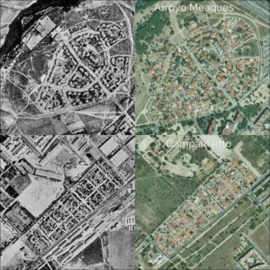 Comparativa Colonia Militar Arroyo Meaques y Campamento, años 1956 y 2014