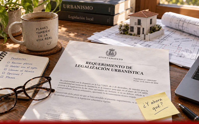 Requerimiento de legalización urbanística: qué hacer si el Ayuntamiento le exige legalizar una obra